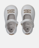 Ballerine primi passi in pelle con monogramma