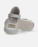 Ballerine primi passi in pelle con monogramma