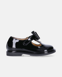 Scarpe da bambina in vernice con fiocco