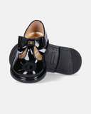Scarpe da bambina in vernice con fiocco