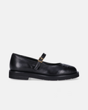 Ballerine bambina in pelle con fibbie
