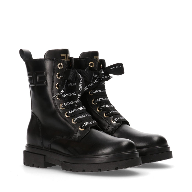 Girls Combat boots with Logo Laces Elisabet Shop