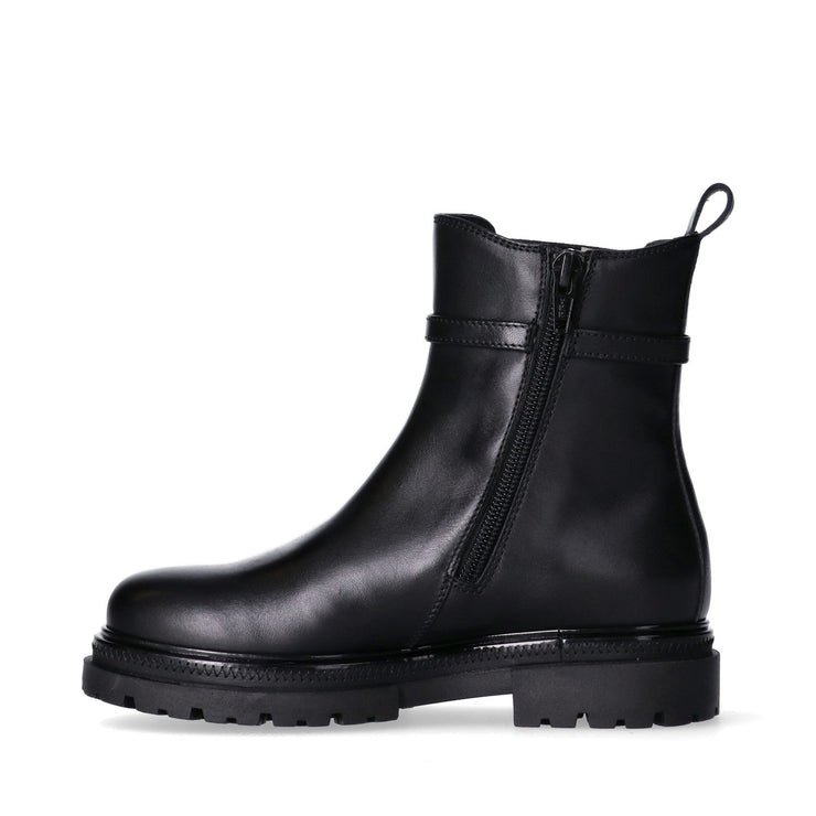 Stivaletti chelsea da ragazza con logo dorato a lato