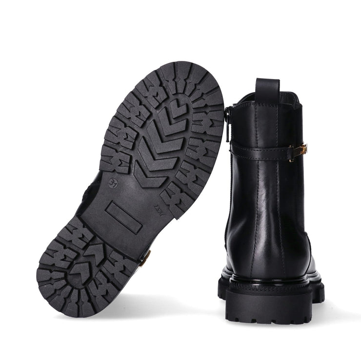 Stivaletti chelsea da ragazza con logo dorato a lato