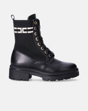 Stivaletti bambina con calza logata e suola carrarmato