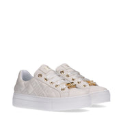 Sneakers trapuntate con logo e dettagli oro - F4A9-E0357-1251138-
