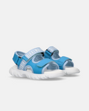 Sandali sportivi con doppio velcro e dettagli a contrasto