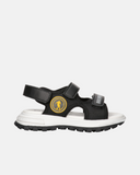 Sandali sportivi con velcro regolabile e logo laterale