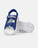 Sandali sportivi con doppio velcro e logo laterale