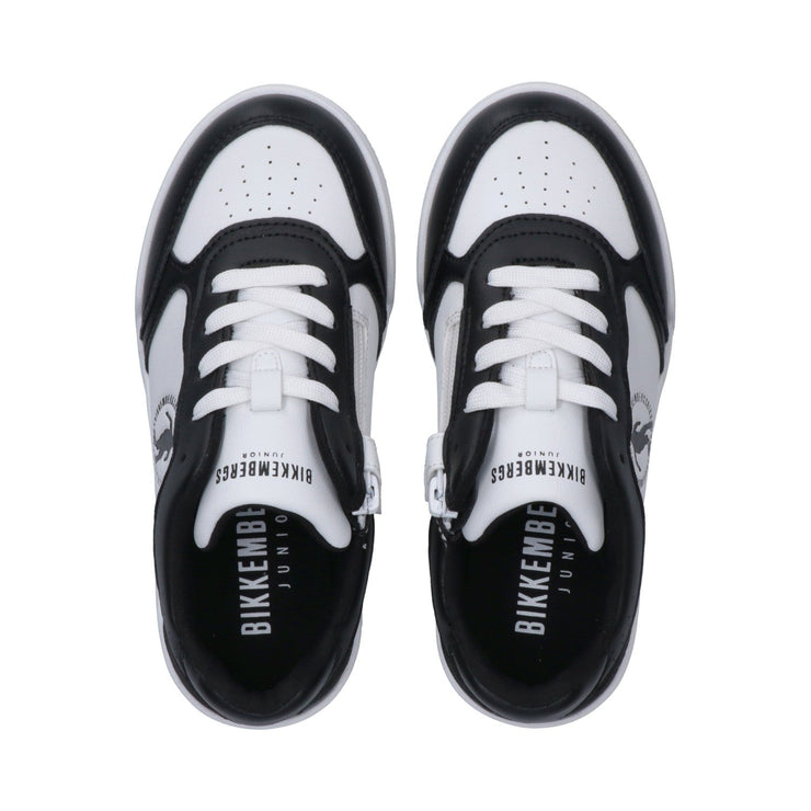 Sneakers unisex in pelle sintetica con logo laterale