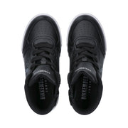 Sneakers alte in pelle sintetica con logo laterale