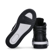 Sneakers alte in pelle sintetica con logo laterale