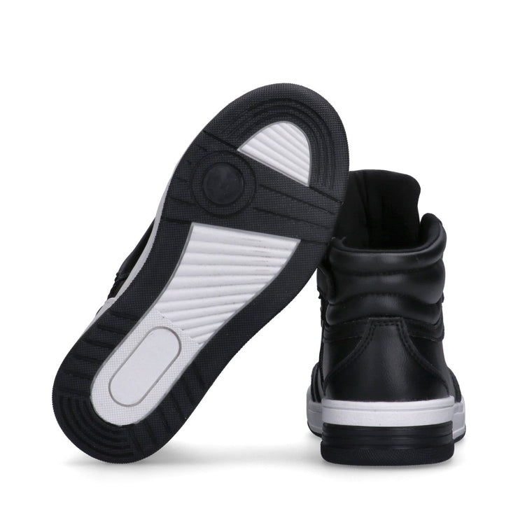 Sneakers alte in pelle sintetica con logo laterale