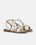 Sandali in pelle con incrocio stile schiava