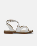 Sandali in pelle con incrocio stile schiava