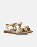 Sandali in pelle con doppia fibbia elegante