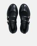 Ballerine Mary Jane in pelle con doppio cinturino