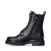 Stivaletti da ragazza con dettaglio in maglia metallica dorata