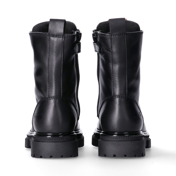 Stivaletti da ragazza con dettaglio in maglia metallica dorata