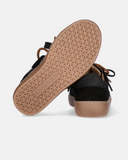 Sneakers da bambina con inserti glitter e lacci colorati