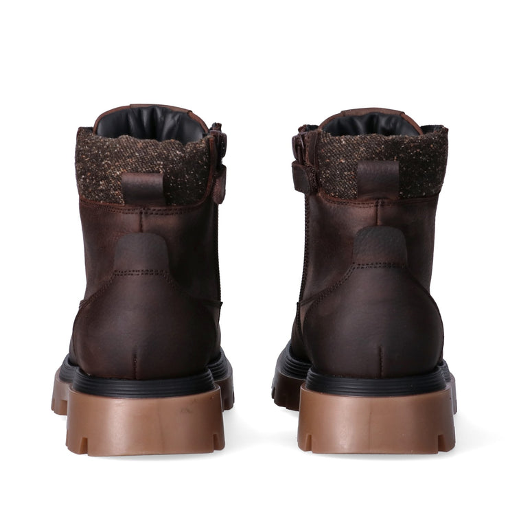 Stivaletti in pelle con zip