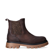 Stivaletti urban in pelle con zip