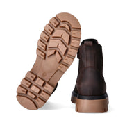 Stivaletti urban in pelle con zip