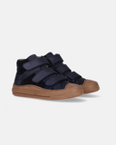 Sneakers da bambino blu Morelli con tripla chiusura a strappo.