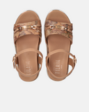Sandali platform da ragazza con stampa Geo Classic