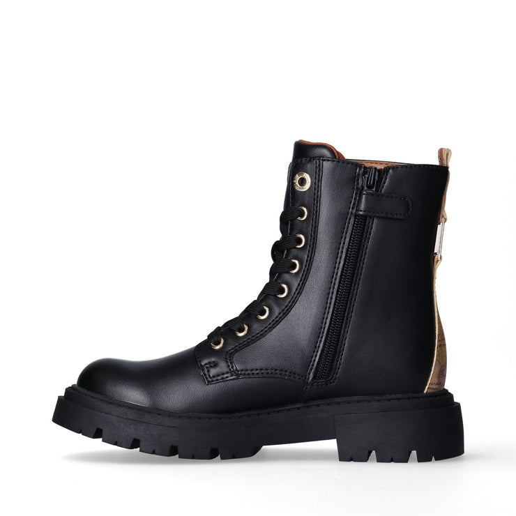 Anfibi da ragazza con inserto Geo Classic sul retro