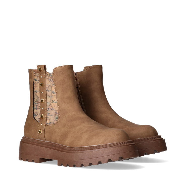 Stivaletti da ragazza con iserto Geo Classic e borchie - P3A5-12323-0315X937