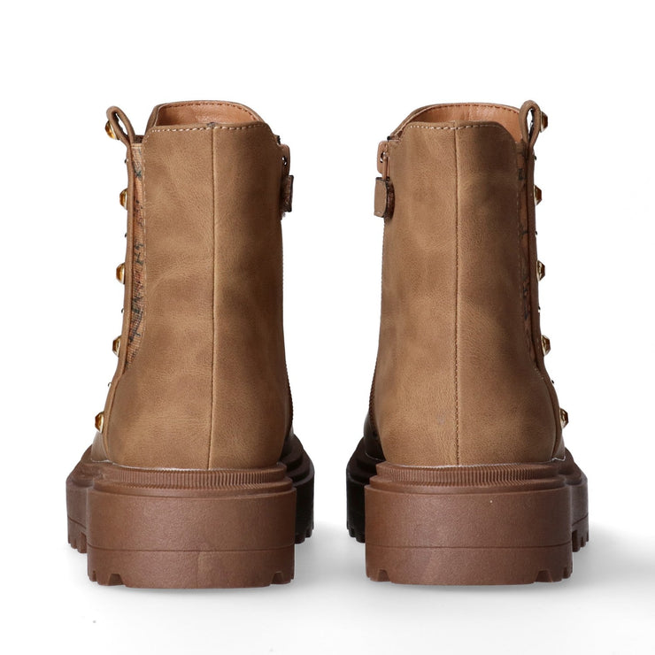 Stivaletti da ragazza con iserto Geo Classic e borchie