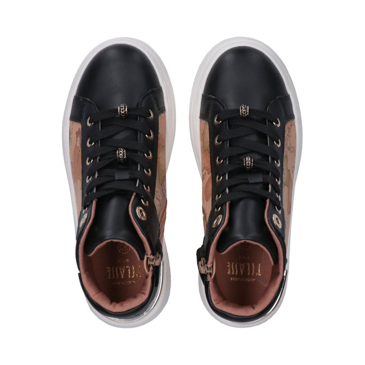 Sneakers mid da ragazza con passalacci preziosi