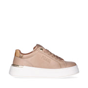 Sneakers da ragazza con inserto prezioso e logo laterale