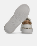 Sneakers platform da ragazza con lacci gioiello