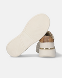Sneakers ragazza platform con passalaccio logo