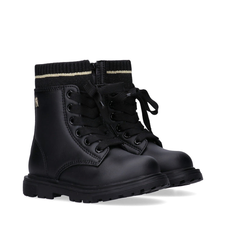 Stivaletti da bambina con calzino glitter - T1A5-34006-0332999-