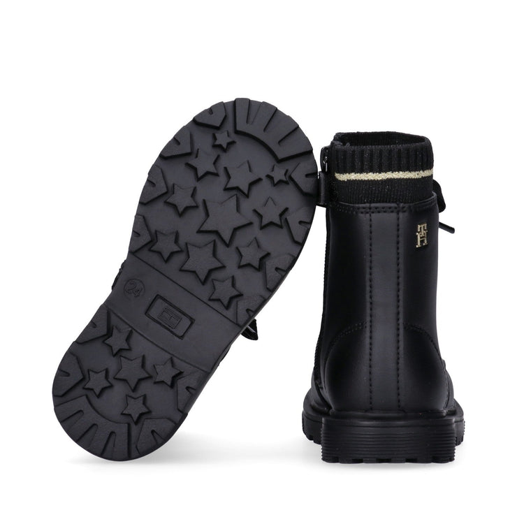 Stivaletti da bambina con calzino glitter