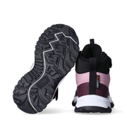 Scarponcini bambina in tessuto tecnico con velcro e lacci