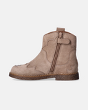 Stivaletti texani bambina in suede con stelle