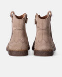 Stivaletti texani bambina in suede con stelle