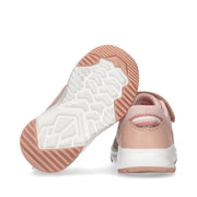 Sneakers da bambina stile running con cinturino a strappo