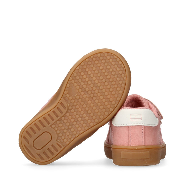 Sneakers da bambina doppio velcro stile retrò