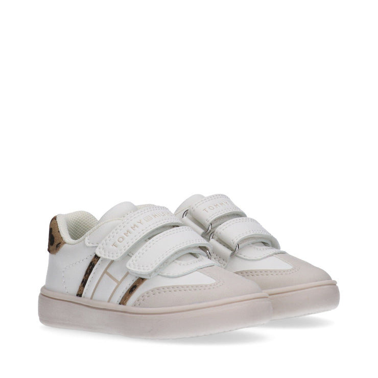 Sneakers da bambina doppio velcro animalier - T1A9-33969-1842A472