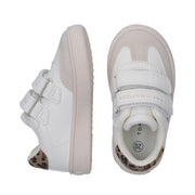 Sneakers da bambina doppio velcro animalier