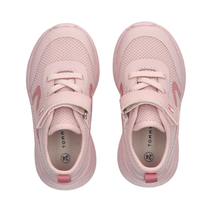 Sneakers running da bambina con velcro