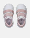 Sneakers bimba con velcro, inserti a contrasto e suola antiscivolo