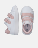 Sneakers bimba con velcro, inserti a contrasto e suola antiscivolo