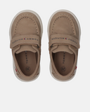 Mocassini in nabuk sintetico con velcro