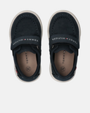 Mocassini in nabuk sintetico con velcro